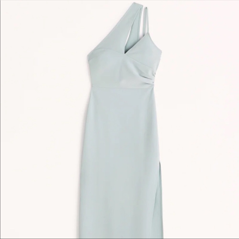 NWT Abercrombie asymmetrical baby blue dress